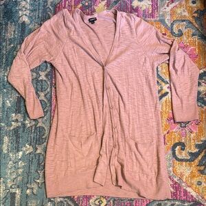 Torrid Blush Pink Button-Up Cardigan sz 2 2x